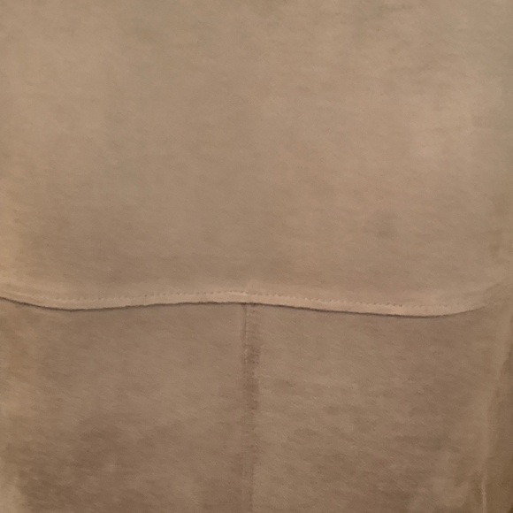 H&M Olive green faux suede Trench Coat for Women - Picture 7 of 10